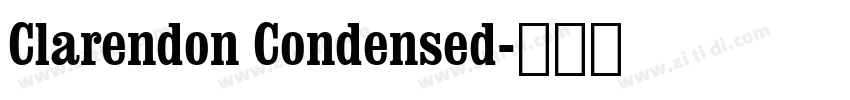 Clarendon Condensed字体转换
